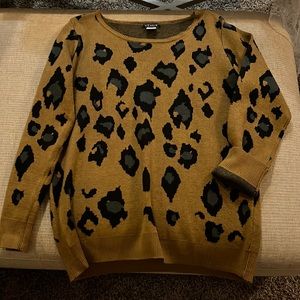 Leopard print sweater